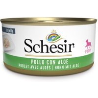Schesir Puppy 18 x 150 g poulet à l’aloès