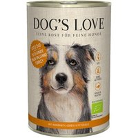 DOG'S LOVE BIO 6 x 400 g Kalkoen met amarant en pompoen 6x400 g