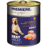 PREMIERE Best Meat nourriture humide pour chien, adulte Dinde et légumes 6x800 g