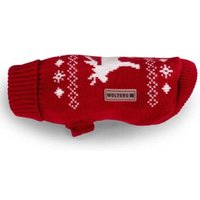 Wolters Strickpullover Elch Mops & Co. Hundezubehör weiß/ rot 45 cm