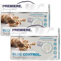 PREMIERE White Sensation – Blue control Litière agglomérante 2x12 l