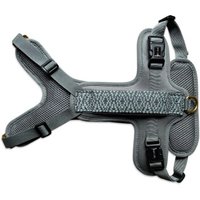 Hey Lana Premium Geschirr Gepolstert mit Reflektoren und Haltegriff anthrazit/ blau M