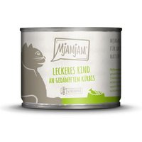 MjAMjAM nourriture humide pour chat adulte Bœuf, potiron 6x200 g