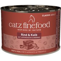 Catz finefood nourriture humide chat Classic Adulte Bœuf et veau 6x200 g
