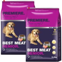 PREMIERE nourriture sèche pour chien Best Meat Senior Volaille 2x12,5 kg