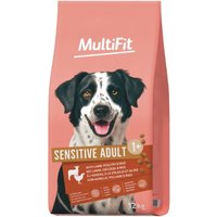 MultiFit nourriture sèche pour chien Sensitive Adult avec agneau, volaille & riz 12 kg