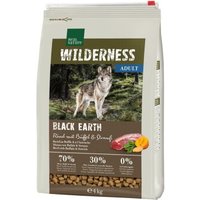 REAL NATURE WILDERNESS croquettes pour chien adulte Black Earth bœuf avec autruche & buffle 4 kg