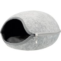 Trixie Höhle Luna, Filz, 38×26×44 cm, hellgrau