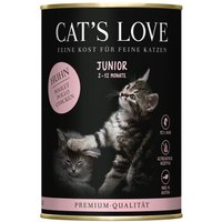 CAT'S LOVE nourriture humide chat junior Poulet 24x400 g