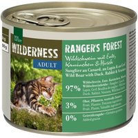 REAL NATURE WILDERNESS nourriture humide chat, adulte, Rangers Forest, sanglier avec canard, lapin et cerf 24x200 g