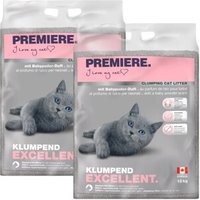 PREMIERE Excellent Litière Agglomérante Talc pour Bébé 2x12 kg