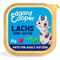 Edgard & Cooper Nassfutter Katze Adult Paté Lachs und Huhn 32x85 g