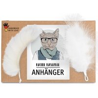 Kater Kasimir Ersatzanhänger für Katzenangel: 1 x Naturfedern + 1 x echtes Schaffell Kater Kasimir Ersatzanhänger für Katzenangel: 1 x Naturfedern + 1 x echtes Schaffell