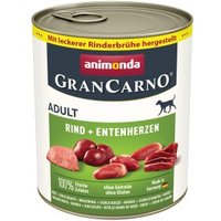 animonda GranCarno Original Nassfutter Hund Adult, Rind und Entenherzen 24x800 g animonda GranCarno Original Nassfutter Hund Adult, Rind und Entenherzen 24x800 g