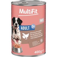 MultiFit pâtée pour chien Cœur de volaille 6x400 g