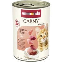 animonda Carny nourriture humide pour chaton pour chat Dinde & bœuf 24x400 g
