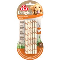 8in1 Delights Twisted Sticks Hähnchen 10 Stück · Produktbild von Fressnapf