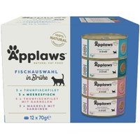 Applaws mokra karma dla dorosłych kotów w bulionie 12x70 g multipakiet Wybór produktów z rybą