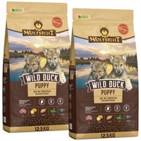 WOLFSBLUT Puppy Wild Duck Entenfleisch mit Kartoffel 2x12,5 kg