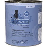 Catz finefood nourriture humide chat Classic adulte N° 17 volaille et crevettes 24x800 g
