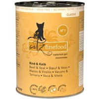 Catz finefood nourriture humide chat Classic Adulte Bœuf et veau 24x400 g