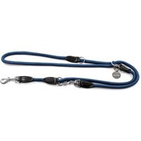 Lionto verstellbare Hundeleine, Doppelleine blau