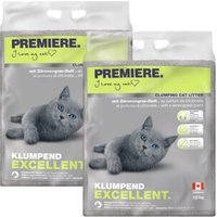 PREMIERE Excellent Klumpstreu, Zitronengras-Duft 2x12 kg