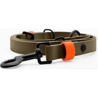 the-dog-idea-biothane-hundeleine-khaki-neon-orange