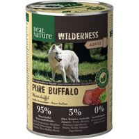 REAL NATURE WILDERNESS Nassfutter für Hunde Adult Pure Buffalo Wasserbüffel 24x400 g