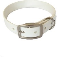 bio-leine 21-30cm HU Biothane Halsband weiß 46 cm, 56 cm
