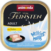 animonda Vom Feinsten pâtée pour chat, adulte, avec cœur au lait 32x100g au poulet, cœur de yaourt