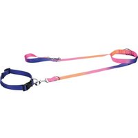 FIT+FUN Halsband+Leine Set bunt L