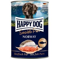 HAPPY DOG Sensible Pure nourriture humide chien adulte 6x400 g Poisson de mer