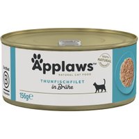 Applaws nourriture humide pour chat adulte en bouillon Filet de thon 96x156 g