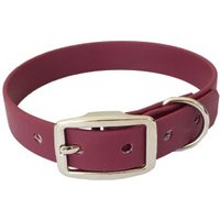 bio-leine 21-30cm HU Biothane Halsband bordeaux 24 cm, 33 cm
