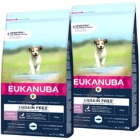 EUKANUBA Trockenfutter Hund Small & Medium Breed Puppy, getreidefrei 2x3 kg