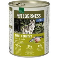 REAL NATURE WILDERNESS nourriture humide chien, adulte, True Country, poulet et saumon 6x800 g
