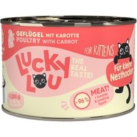 Lucky Lou Nourriture humide chaton Volaille 24x200 g