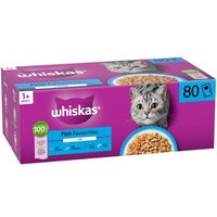 Whiskas ® Multipack Portionsbeutel 1+ Geflügel Auswahl 4 Varietäten Huhn, Ente, Geflügel, Truthahn in Gelee 80 x 85g