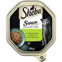 Sheba nourriture humide pour chat Sauce Collection Lapin et légumes 22x85 g