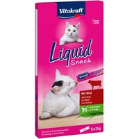 Vitakraft Friandise liquide Cat 11x6 pièces Bœuf et herbe à chat 66x15 g