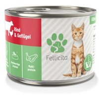 Fellicita Rind & Geflügel für Kitten 6x 200g