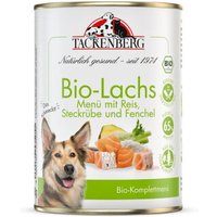 Tackenberg nourriture humide chien, adulte, bio, Saumon au riz 6x400 g