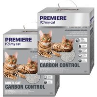 PREMIERE Carbon Control litière agglomérante Multi-Cat chat 2x10 l