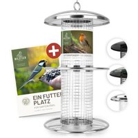 wildtier liebe Futterspender für Erdnüsse 26cm, Silber