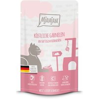 MjAMjAM nourriture humide pour chat adulte, Quetschie, Poulet et crevettes 12x125 g