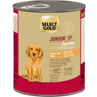 SELECT GOLD nourriture humide chien Sensitive junior Poulet et riz 6x800 g