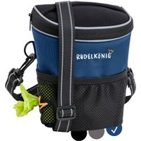 Rudelkönig Leckerlibeutel – Futterbeutel mit Kotbeutelspender blau