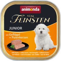 animonda Vom Feinsten nourriture humide pour chien, Junior, Volailles et cœurs de dinde 22x150 g