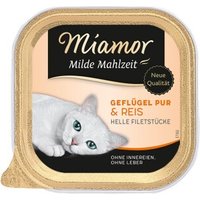 Miamor Milde Mahlzeit Geflügel pur und Reis 32x100 g